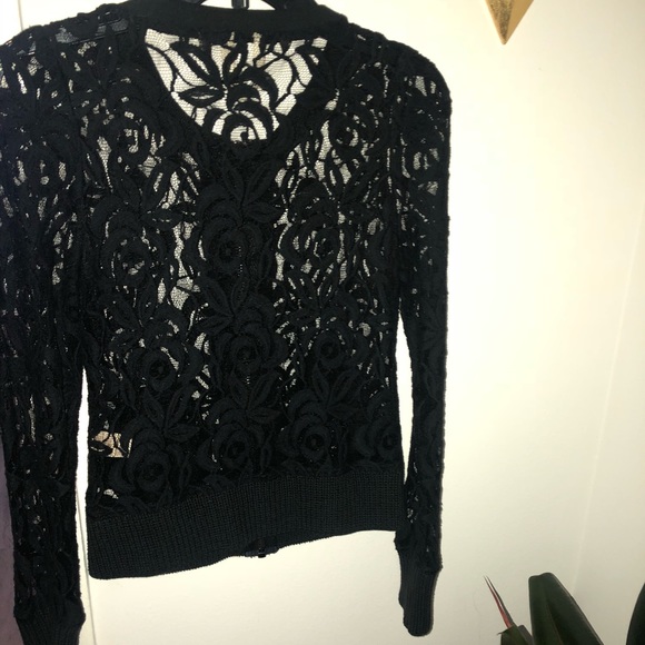 Free People Lace Zip-Up Jacket - Picture 4 of 6